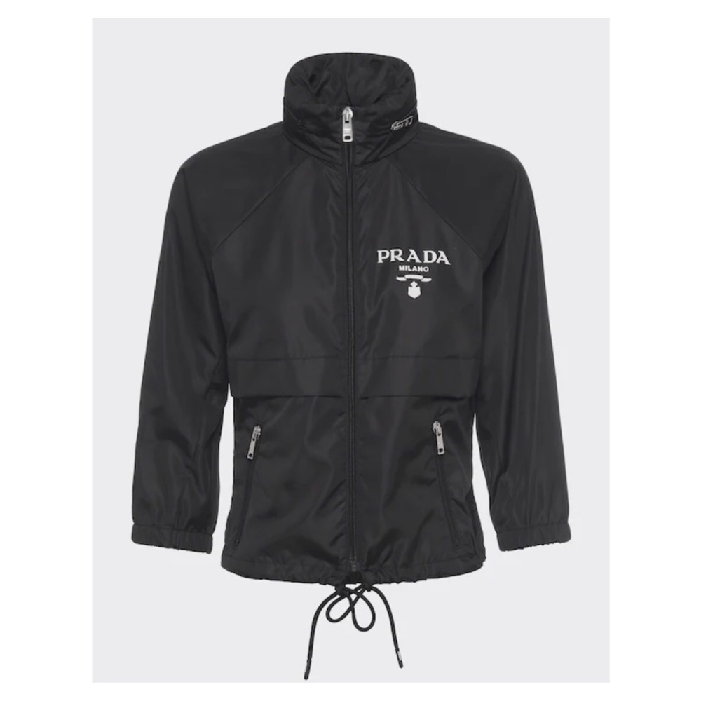 Prada Re-Nylon Rain Jacket / Windbreaker in Navy Blue